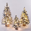 Mini Christmas Tree Decor Lights Small Cedar Pine Party With Light DIY Kids Gift PVC Holiday Ambiance For Home Desktop Ornament Lightinthebox