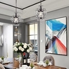 Mini Dendritic Crystal Chandelier E26 E27 Lamp Cap Modern Elegant Charming Ceiling Lamp Adjustable Hanging Lamp is Applicable to Closet Bedroom Girl