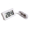 Mini Digital LCD White Thermometer With Probe Battery Outdoor Indoor Thermometer Lightinthebox
