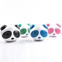 MK-500 Panda Stereo Speaker for MP3 Player iPod USB Nano Panda Stereo Speaker-Pink /Black/Blue/Green