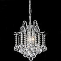 Modern 3 - Light Chandeliers with Crystal Drops