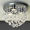 Modern 3 - Light Flush Mount Lights with Crystal Beads