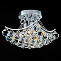 Modern 4 - Light Flush Mount Lights with Crystal Drops