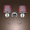 Modern Artistic 2 Light Wall Light In Glass Ball Design