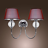 Modern Artistic 2 Light Wall Light In Glass Ball Design