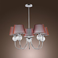 Modern Artistic 5 Light Chandelier In Glass Ball Design