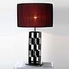 Modern Artistic Table Lamp Cuboid-Shaped Stand In Mosaic Design