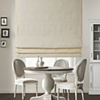 Modern Beige Solid Roman Shade