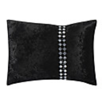Modern Black Bling Velvet Decorative Pillow Cover