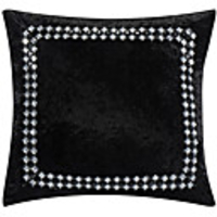 Modern Black Velvet Decorative Pillow Cover