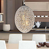 Modern Brilliant 2 Light Pendant In Ellipsoidal Design (220V-240V)