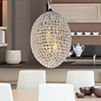 Modern Brilliant 2 Light Pendant In Ellipsoidal Design (220V-240V)