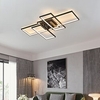 Modern Ceiling Light,  4-Light 80 cm Dimmable LED Ceiling Lamp Black Square Acrylic Flush Mount Ceiling Lights Fixture for Bedroom Living Room Kitchen Office 31.5inch Lightinthebox