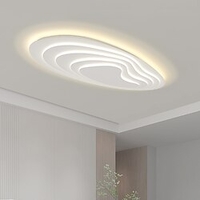 Modern Ceiling Light Dimmable with Remote Contral 56cm Flush Mount Ceiling Lamp Acrylic Lampshade Chandelier Bedroom Living Room Lightinthebox