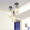 Modern Chic 3 Lights Pendant Patterned With Small Circles