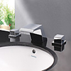 Modern Chrome Finish Designer Spout Waterfall Bathroom Sink Faucet