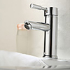 Modern Chrome Finish Rotatable Hot and Cold Switch Brass Bathroom Sink Faucet