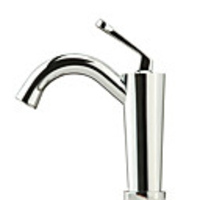 Modern Chrome Finish Single Handle Hot and Cold Switch Brass Bathroom Sink Faucet