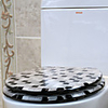 Modern Classic Black And White Plaid Pattern Toilet Seat