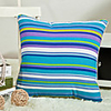Modern Classic Vivid Blue Stripe Pillow With Insert
