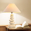 Modern Cobblestone Style Ceramic Bedside/Table Lamp