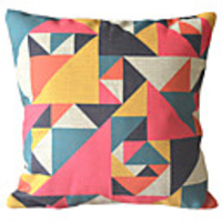 Modern Colorful Jointing Lump Decoration Pillow With Insert