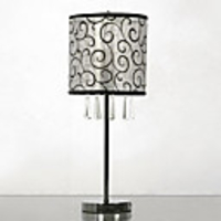 Modern Concise Table Lamp K9 Crystal Macrame