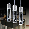 Modern Creative 3 Light LED Pendant in Shade with Eiffel Tower Design
