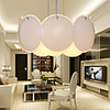 Modern Creative 3 Light Pendant In White Petalage Shape