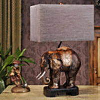 Modern Creative Elephant Resin Table Lamp