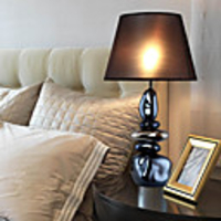 Modern Creative Style Ceramic Bedside/Table Lamp Black Shade