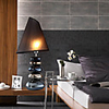 Modern Creative Style Ceramic Bedside/Table Lamp Triangle Shade