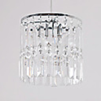 Modern Crystal 1 Light Pendant with Column Shape