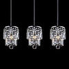 Modern Crystal 3 Lights Pendant In Crown Shape