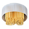 Modern Crystal 4 E14 Light Flush Mount With Round Shade