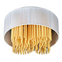 Modern Crystal 4 E14 Light Flush Mount With Round Shade