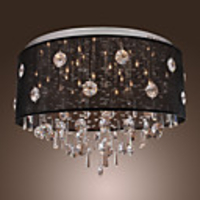 Modern Crystal Flush Mount with 20 Light