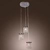 Modern Crystal Pendant Lights with 3 Lights in Concise Style
