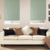 Modern Cyan Solid Roller Shade