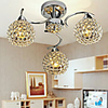 Modern Dazzling 3 Light Flush Mount In Crystal Design (220V-240V)