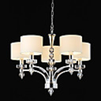 Modern Elegant Chandelier with 5 Spheral Lights