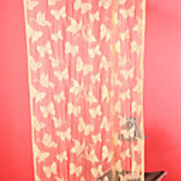 Modern Fluttering Dance Butterflies Pattern Curtain Line(39"W × 79"L)