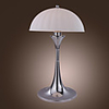 Modern Glass Table Light in Mushroom Shade