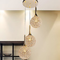Modern Golden 3 Light Pendant (220V-240V)
