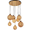 Modern Golden 8 Light Pendant In Globe Shape (220V-240V)