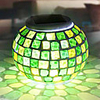 Modern Grid RGB Color-Changing LED Solar Powered Garden Light -Solar Table Light- Solar Small Night Light In Jar Design