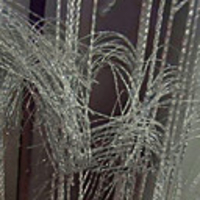 Modern Hairy Feather Solid Curtain Line(39"W × 79"L)