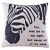 Modern Handpainted Style Lovely Zebra Decorative Pillow Cover