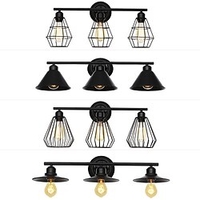 Modern Iron Art Three End Cafe Bar Corridor Exit Nostalgic Decoration Personalized Wall Lamp Lightinthebox