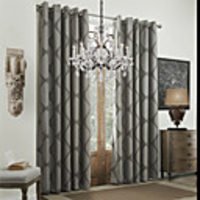 Modern Jacquard Geometric Energy Saving Curtain Panel